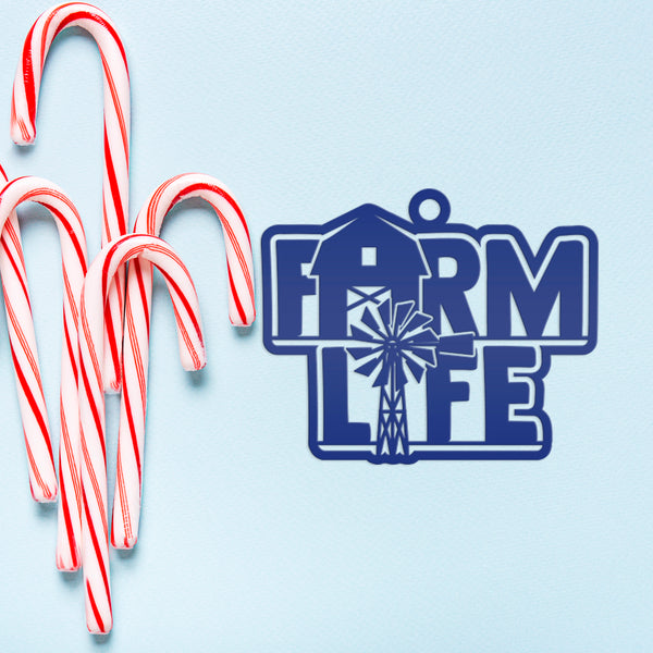 Farm Life Metal Ornament - Christmas Decor-Christmas Ornament-Stocking Stuffer
