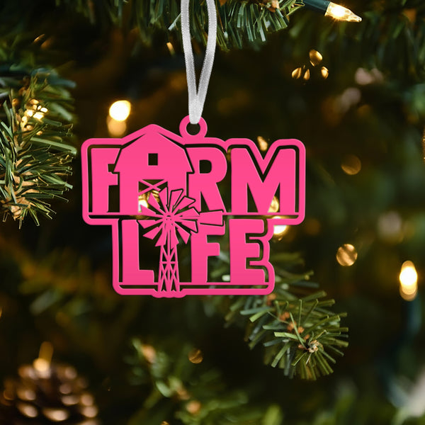 Farm Life Metal Ornament - Christmas Decor-Christmas Ornament-Stocking Stuffer