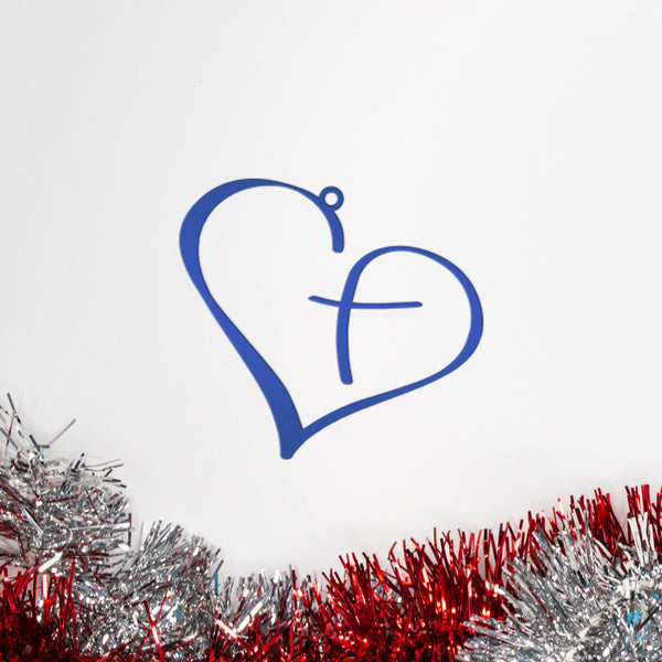 Assorted Heart Metal Holiday Ornaments