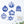 Set of 6 Assorted Christian Themed Metal Christmas/Holiday Ornaments - Nativity Scene