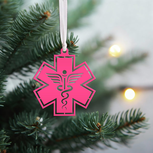 Emergency Responder Ornament Collection - EMT/Paramedic Decoration - Hero Tribute - Christmas Tree Decor - Charming Metal Holiday Trinkets