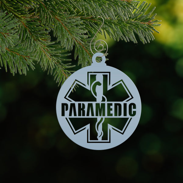 Emergency Responder Ornament Collection - EMT/Paramedic Decoration - Hero Tribute - Christmas Tree Decor - Charming Metal Holiday Trinkets