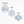 Assorted Snow Themed Metal Christmas/Holiday Ornaments
