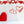 Red Metal Valentine's Hearts Ornaments - Valentine Gift - Metal Heart Ornaments-Valentine Ornaments
