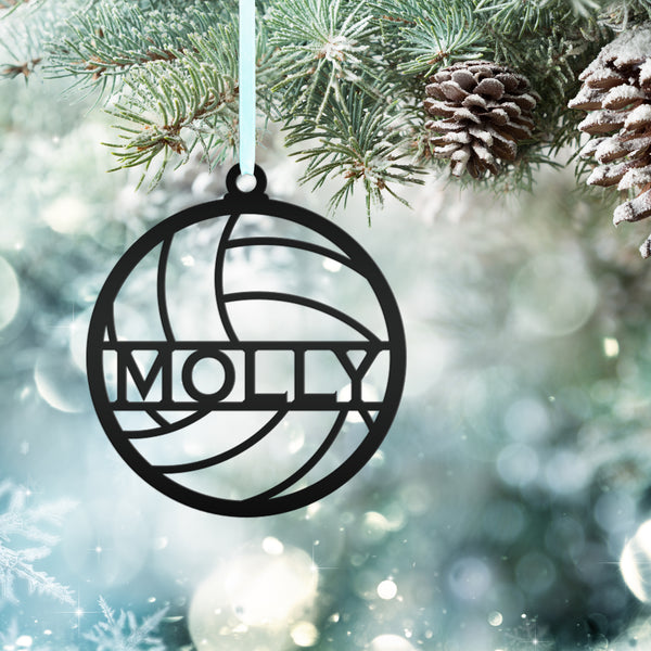 Personalized Volleyball Metal Christmas/Holiday Ornament