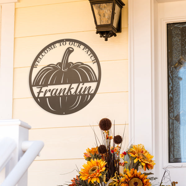 Personalized Fall Pumpkin Welcome Sign, Welcome Sign for the Fall, Welcome Sign Fall, Pumpkin Sign Fall, Fall Pumpkin Welcome Sign, Pumpkin Welcome Sign for Front Door