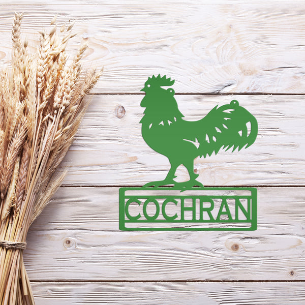 rustic rooster wall art