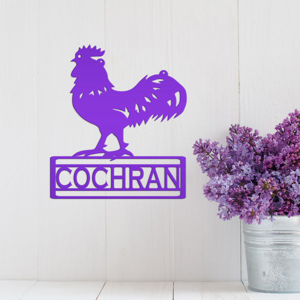 rustic rooster wall art