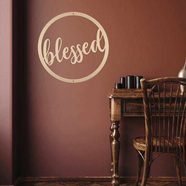 blessed sign wall decor