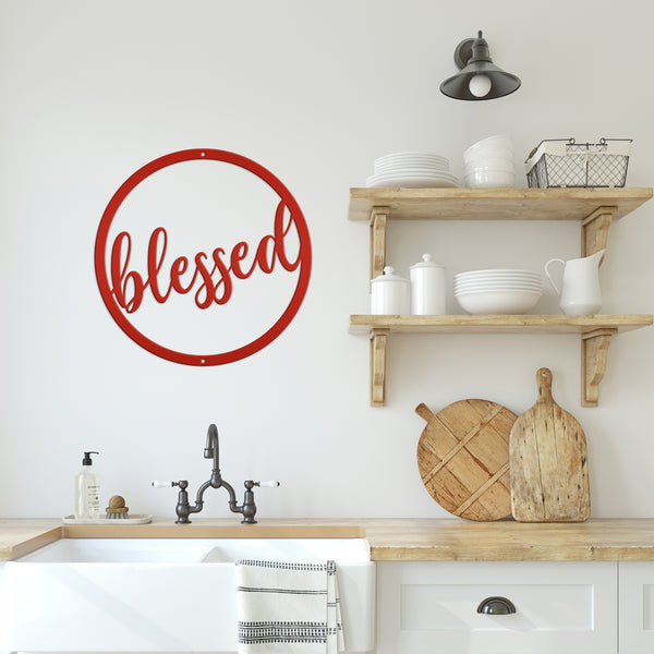 blessed sign wall decor