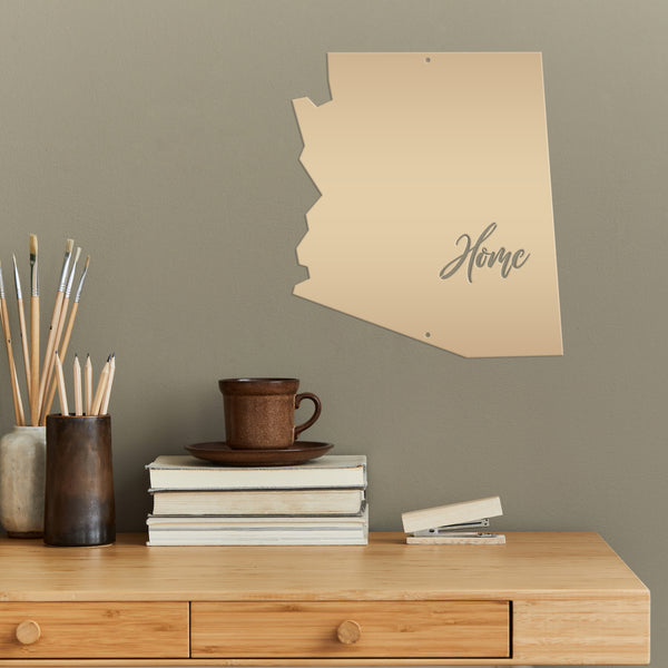 Personalized Metal Home State Sign-Your State Custom Sign