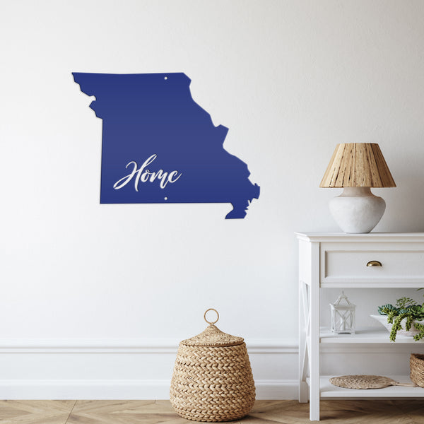 Personalized Metal Home State Sign-Your State Custom Sign