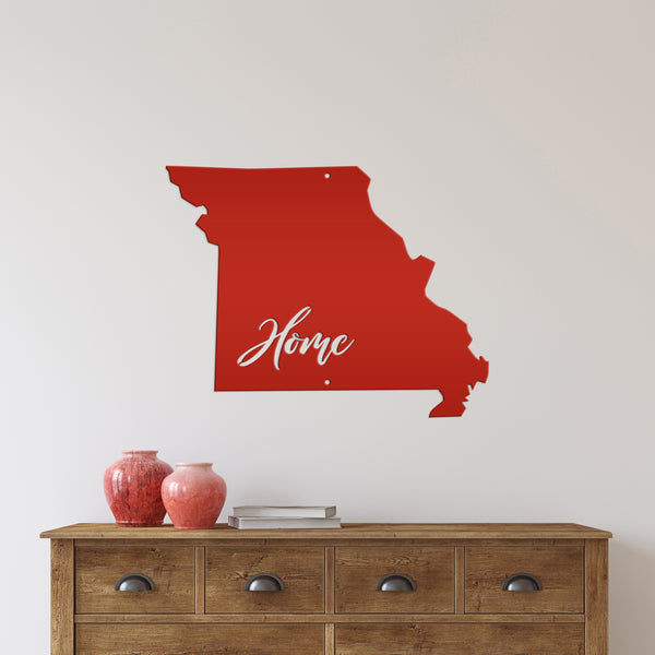 Personalized Metal Home State Sign-Your State Custom Sign