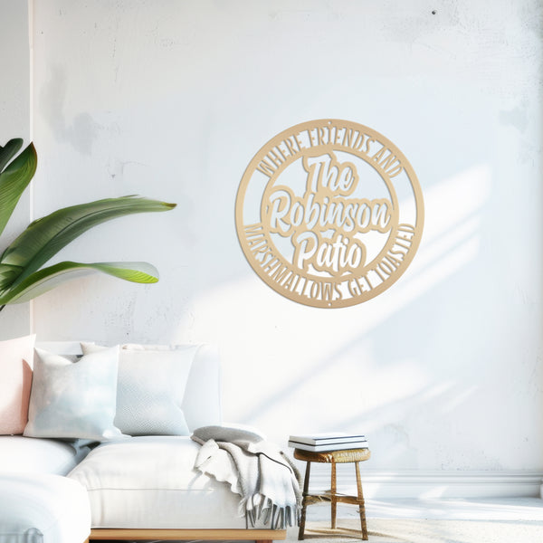 Personalized Funny Patio Sign, Patio-Porch-Lake House-Beach House Metal Sign, Patio Sign Ideas