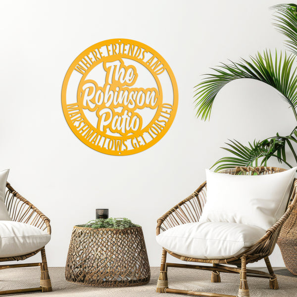 Personalized Funny Patio Sign, Patio-Porch-Lake House-Beach House Metal Sign, Patio Sign Ideas