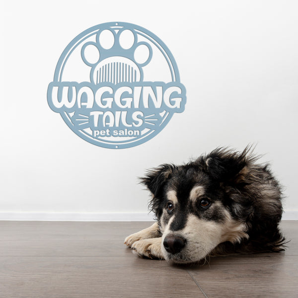 Custom Dog Grooming Business Metal Sign, Pet Salon Sign