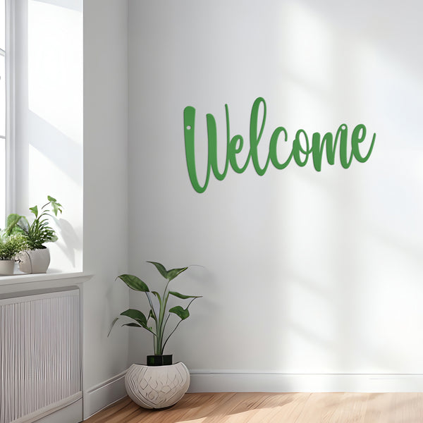 Welcome Indoor/Outdoor Metal Sign, Welcome Sign Saying , Welcome Sign Wall Art, Welcome Wall Decor , Welcome Home Decor