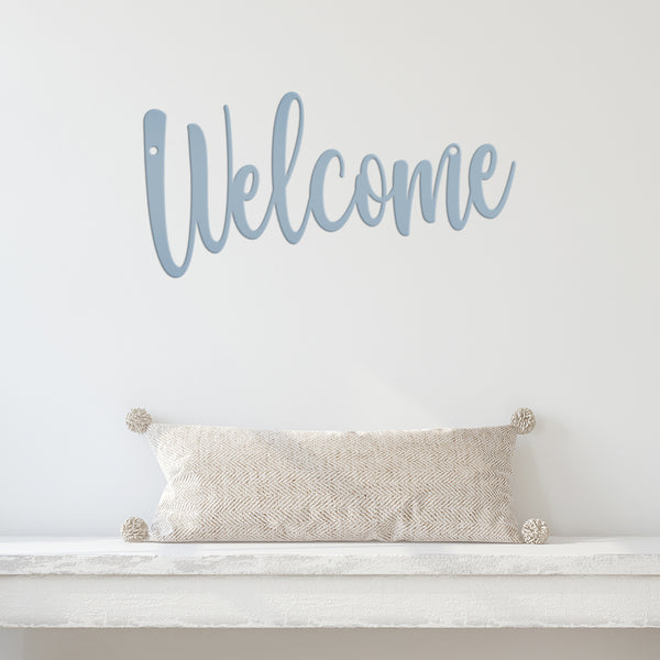 Welcome Indoor/Outdoor Metal Sign, Welcome Sign Saying , Welcome Sign Wall Art, Welcome Wall Decor , Welcome Home Decor