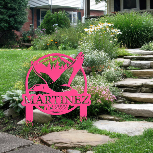 Custom Duck Hunting Metal Lawn Sign - Personalized  Lawn Sign-Duck-Mallard Hunting Yard Signs -Stakes-Duck Hunting-Club-Organization -Business Sign