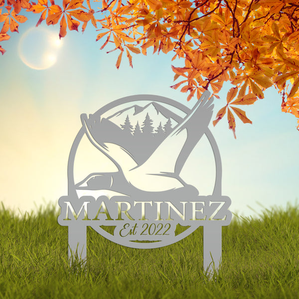 Custom Duck Hunting Metal Lawn Sign - Personalized  Lawn Sign-Duck-Mallard Hunting Yard Signs -Stakes-Duck Hunting-Club-Organization -Business Sign