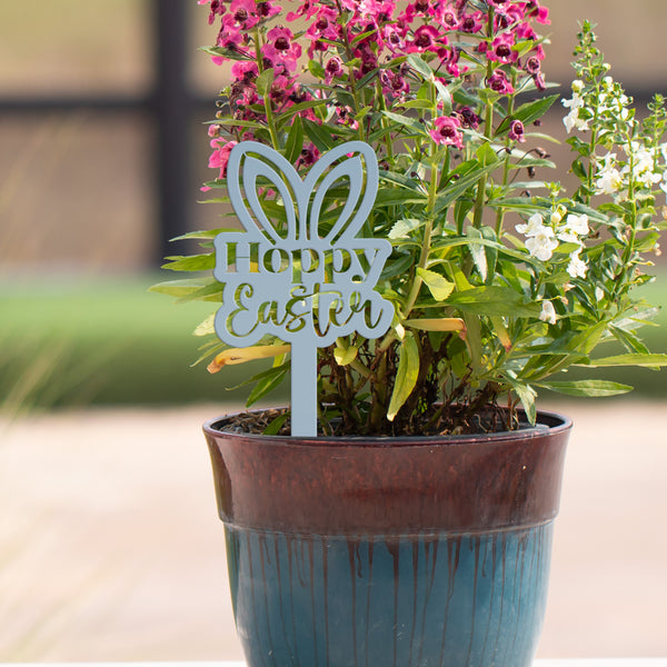 Metal Hoppy Easter Yard Stake - Easter Decor-Outdoor Easter-April Yard Decor