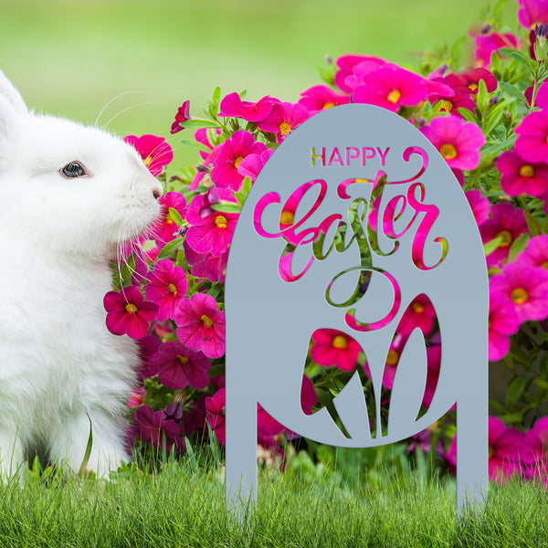 Easter Egg Shaped Outdoor Yard Decor - Easter Lawn Ornament-Outdoor Garden Decor