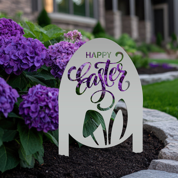 Easter Egg Shaped Outdoor Yard Decor - Easter Lawn Ornament-Outdoor Garden Decor
