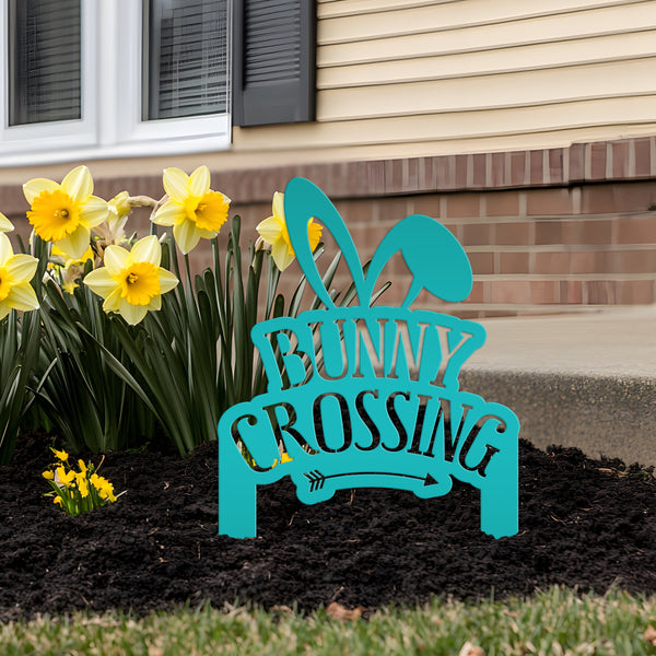 Outdoor Metal Easter Bunny Decor- Easter Decor- Easter Yard Decor -Easter Yard Ornament