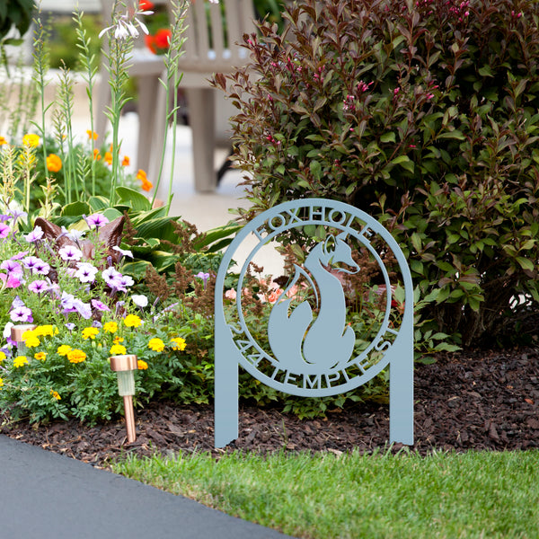 Custom Fox Address Sign-Fox Decor, Fox House Number Plaque, Fox Gift