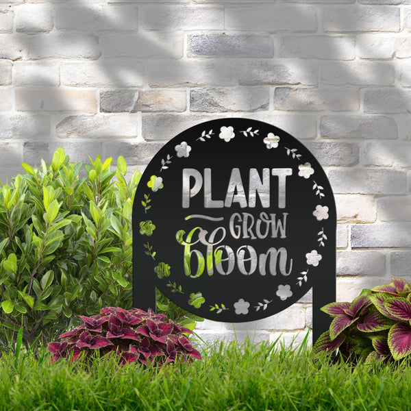 Outdoor Metal Garden Sign, Mother's Day Gift, Sign For Flower Bed, Gift for Grandma-Birthday Gift-Lawn Decor