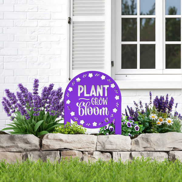 Outdoor Metal Garden Sign, Mother's Day Gift, Sign For Flower Bed, Gift for Grandma-Birthday Gift-Lawn Decor