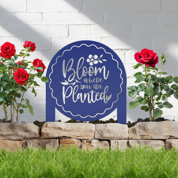 Inspirational Metal Garden Art, Housewarming Gift, New Home Owner Gift-Spring Yard Stake-Yard Decor-Lawn Ornaments