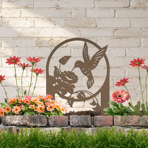 Hummingbird Metal Yard Stake -Mother's Day Gift -Garden Decor-Hummingbird Lovers-Bird Wall Yard Decor