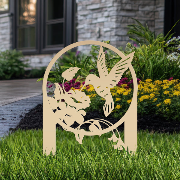 Hummingbird Metal Yard Stake -Mother's Day Gift -Garden Decor-Hummingbird Lovers-Bird Wall Yard Decor