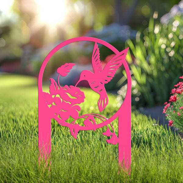 Hummingbird Metal Yard Stake -Mother's Day Gift -Garden Decor-Hummingbird Lovers-Bird Wall Yard Decor
