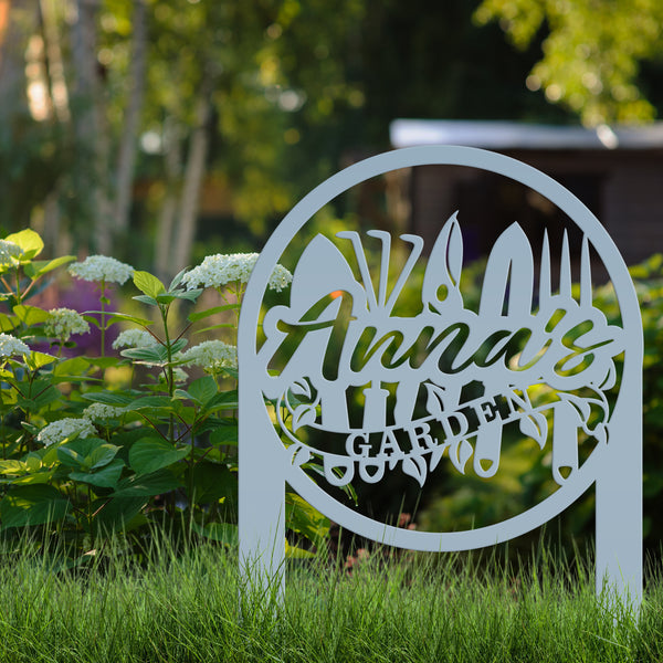Personalized Garden Tool Metal Yard Stake , Garden Gift, Garden Yard Decor, Garden Yard Art, Gardener's Gift, Gift for Mom, Gift for Grandma