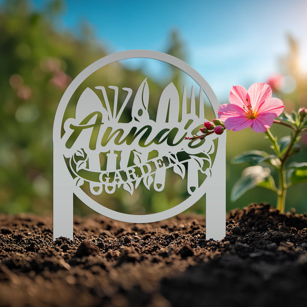 Personalized Garden Tool Metal Yard Stake , Garden Gift, Garden Yard Decor, Garden Yard Art, Gardener's Gift, Gift for Mom, Gift for Grandma