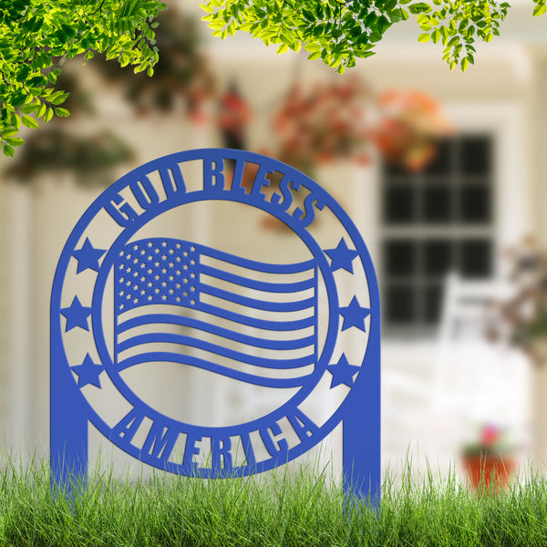 American Flag, Metal Garden Flag, Garden American Flag, Garden Flag with Stars and Stripes, Garden Flag Gift, America Lovers Gift
