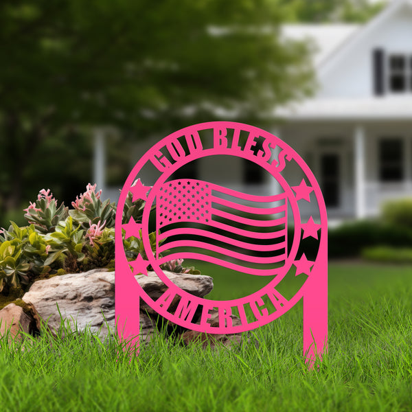 American Flag, Metal Garden Flag, Garden American Flag, Garden Flag with Stars and Stripes, Garden Flag Gift, America Lovers Gift