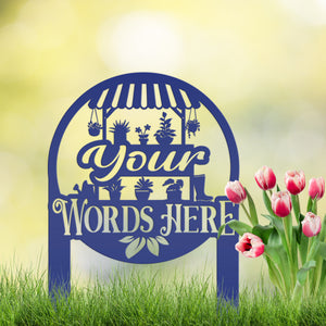 Greenhouse Design Metal Yard Stake 