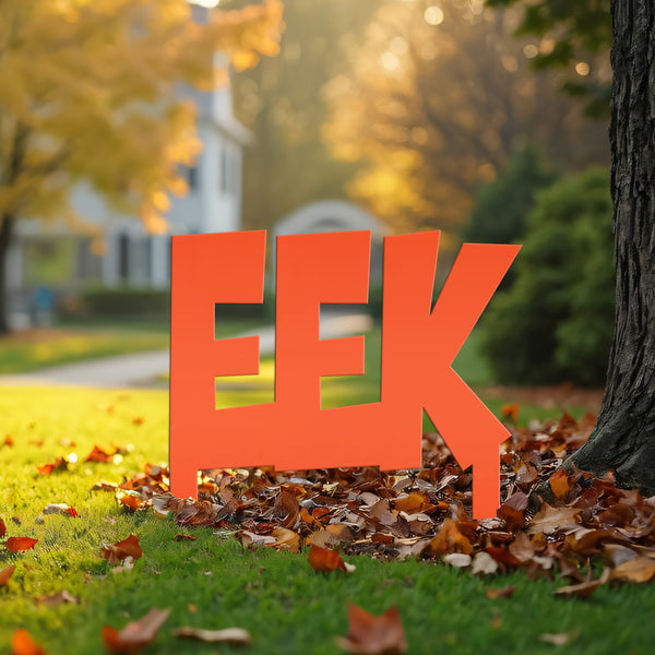 Outdoor Halloween Decorations, Eek Metal Yard Stake, Fun Halloween Decor for the Lawn