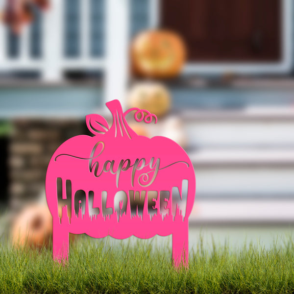 Happy Halloween Yard Stake and Sign- Halloween Decor- Fall Decor