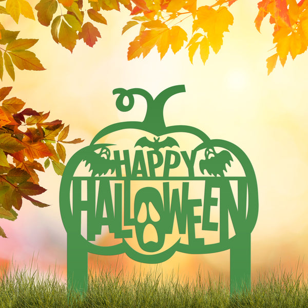 Happy Halloween Metal Decor
