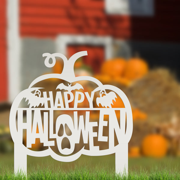 Happy Halloween Metal Decor