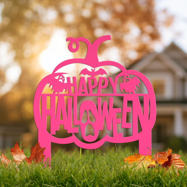 Happy Halloween Metal Decor