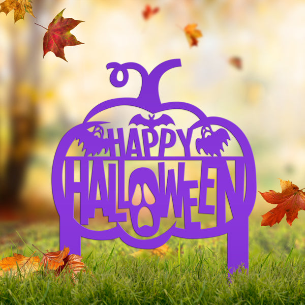 Happy Halloween Metal Decor