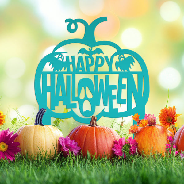 Happy Halloween Metal Decor