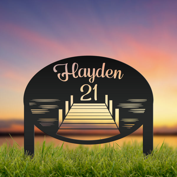 Lake Lot Sign-Family Lake Lot Sign -Lake Lot Number -Lake House Address Lot Number