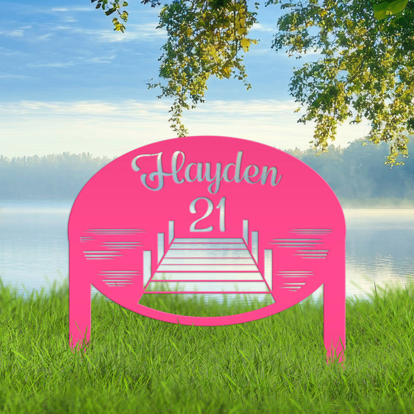 Lake Lot Sign-Family Lake Lot Sign -Lake Lot Number -Lake House Address Lot Number