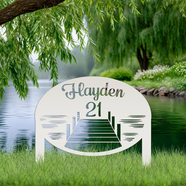 Lake Lot Sign-Family Lake Lot Sign -Lake Lot Number -Lake House Address Lot Number